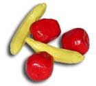 Paper Maché Fruit Shakers