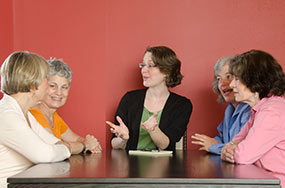 Children and adults at a community activity