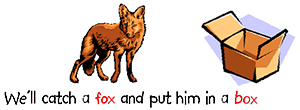 Rebus fox printable